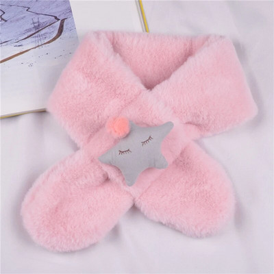 Χειμώνας Παιδιά Χαριτωμένα κινούμενα σχέδια Μαλακό βελούδινο κασκόλ Κοριτσάκι Μωρό Χοντρό ζεστό αντιανεμικό γιακά μαντίλι εξωτερικού χώρου Keep ζεστό Παιδικό μαντήλι