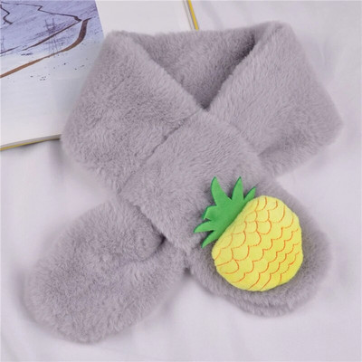 Χειμώνας Παιδιά Χαριτωμένα κινούμενα σχέδια Μαλακό βελούδινο κασκόλ Κοριτσάκι Μωρό Χοντρό ζεστό αντιανεμικό γιακά μαντίλι εξωτερικού χώρου Keep ζεστό Παιδικό μαντήλι