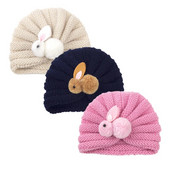 Căciulă de iarnă tricotată pentru bebeluș pentru fată băiat Bonnet de culoarea bomboanei Enfant Iepure drăguț Beanie Turban Pălării pentru nou-născut Toddler Headwraps Cap