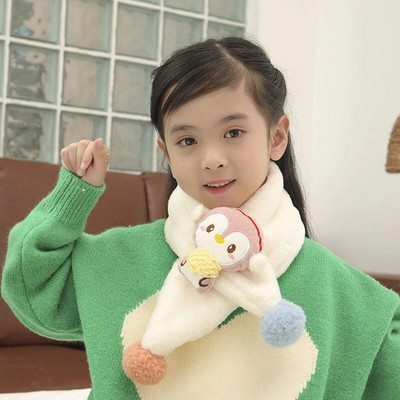 Μωρό μαντήλι κινουμένων σχεδίων Μαλακό βελούδινο χοντρό Χειμώνα Ζεστό Νεογέννητο Λαιμό Μασίφ Κασκόλ για Παιδιά Κορίτσι Αγόρι Παιδικό Κασκόλ Χριστουγεννιάτικα Δώρα