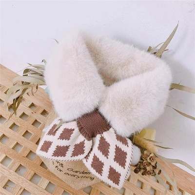 Talvine soe laste sall Pehme plüüsist sallid tüdrukule beebi karusnahast krae paks soe sall õues lastele kaelaräti beebitarvikud