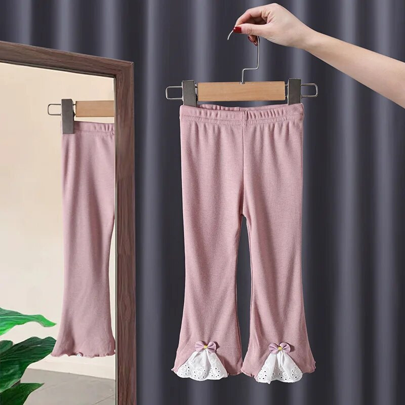 Tüdrukud Retuusid Puuvill Kevad Sügis Pits Lapsed Lapsed Püksid Beebipüksid Alt 1-6A