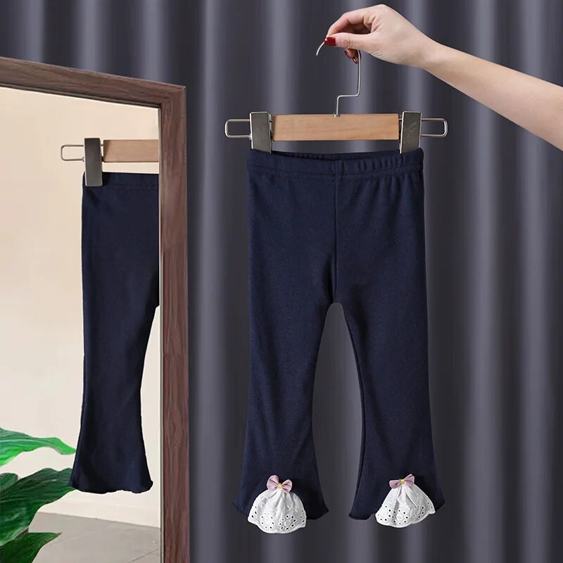 Tüdrukud Retuusid Puuvill Kevad Sügis Pits Lapsed Lapsed Püksid Beebipüksid Alt 1-6A