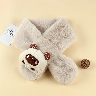 Χειμερινό μωρό κασκόλ Ζεστό παχύ Παιδικό κασκόλ με καρτούν Χαριτωμένο βελούδινο μωρό μωρό μαντίλι Χειμερινό μαντήλι Keep Warm Αξεσουάρ