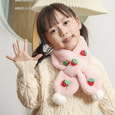 Χειμερινό μωρό κασκόλ Ζεστό παχύ Παιδικό κασκόλ με καρτούν Χαριτωμένο βελούδινο μωρό μωρό μαντίλι Χειμερινό μαντήλι Keep Warm Αξεσουάρ