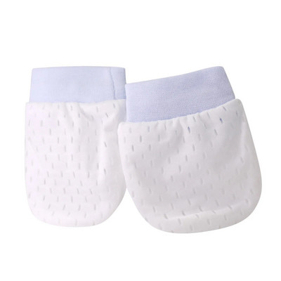 1 pereche de mănuși din bumbac pentru nou-născut Mănuși anti zgârieturi pentru bebeluși Mănuși de protecție pentru nou-născuți pentru 0-6 m băieți fete Детские Перчатки