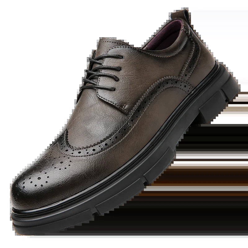2023 British Casual single παπούτσια Δερμάτινα παπούτσια Επίσημα παπούτσια Νέα ανδρικά παπούτσια Δερμάτινα δερμάτινα παπούτσια από δέρμα αγελάδας Ανδρικά άνετα παπούτσια
