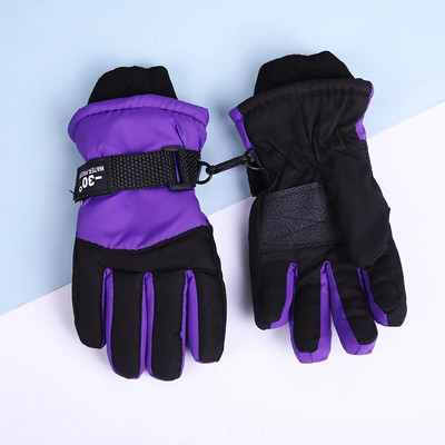 Mănuși rezistente la vânt, calde, pentru călărie, iarnă, în aer liber, copii, patinaj pe zăpadă, snowboarding, copii, mănuși impermeabile, respirabile