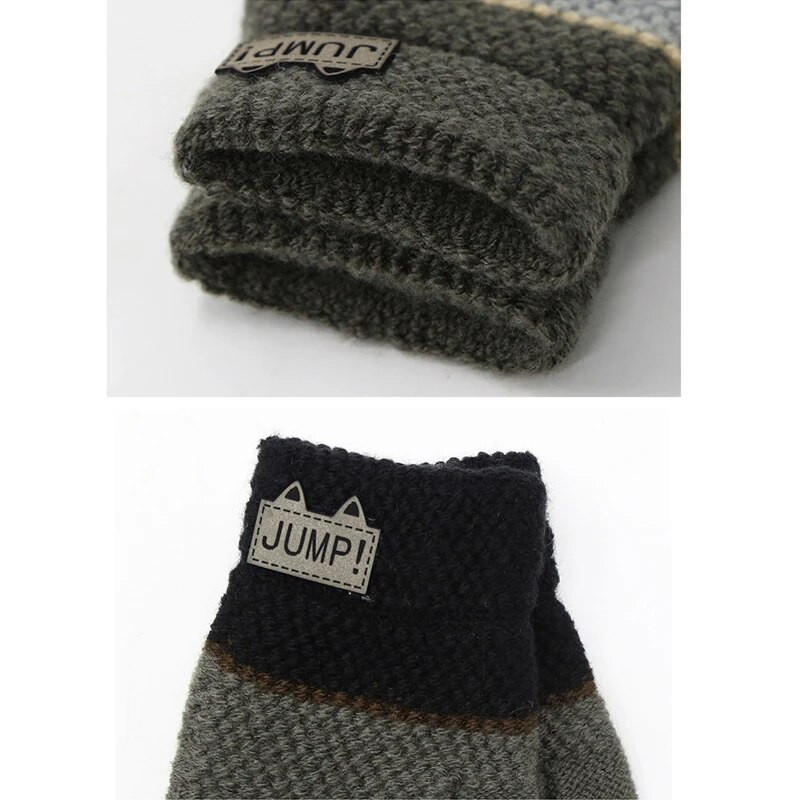 Warmom 4-7 éves gyermekkesztyűhöz Téli meleg, vastagított ujjas kesztyűk gyerek diák ujjatlan téli sportokhoz síkesztyűk