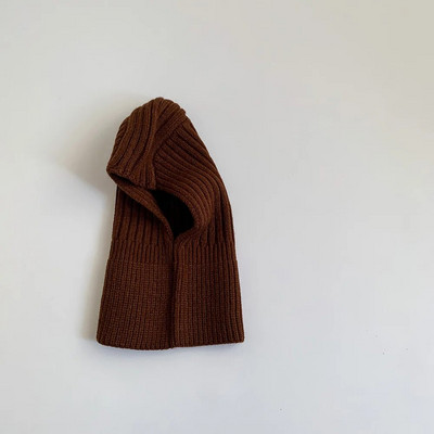 Νέο χειμωνιάτικο μωρό πλεκτό κασκόλ με κουκούλα Ζεστό Μονόχρωμο Φουλάρι Μονόχρωμο Φουλάρι Παιδιά Αγόρια Κορίτσια Γιακάς Λαιμού Keep Warm Αξεσουάρ