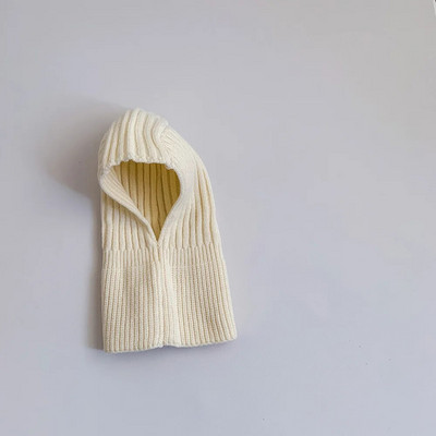 Νέο χειμωνιάτικο μωρό πλεκτό κασκόλ με κουκούλα Ζεστό Μονόχρωμο Φουλάρι Μονόχρωμο Φουλάρι Παιδιά Αγόρια Κορίτσια Γιακάς Λαιμού Keep Warm Αξεσουάρ