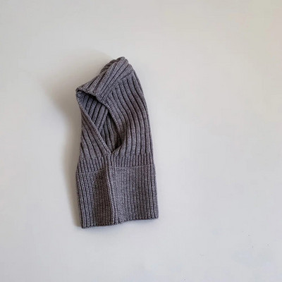 Νέο χειμωνιάτικο μωρό πλεκτό κασκόλ με κουκούλα Ζεστό Μονόχρωμο Φουλάρι Μονόχρωμο Φουλάρι Παιδιά Αγόρια Κορίτσια Γιακάς Λαιμού Keep Warm Αξεσουάρ