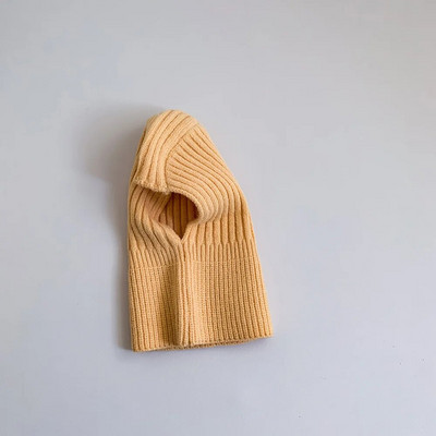 Νέο χειμωνιάτικο μωρό πλεκτό κασκόλ με κουκούλα Ζεστό Μονόχρωμο Φουλάρι Μονόχρωμο Φουλάρι Παιδιά Αγόρια Κορίτσια Γιακάς Λαιμού Keep Warm Αξεσουάρ