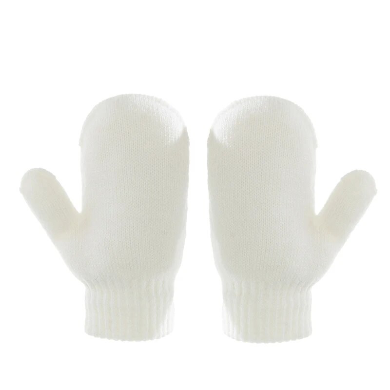 Χειμωνιάτικα Παιδικά Καπέλα Μωρά Κασκόλ Πλεκτό Χοντρό μονόχρωμο Καπέλο Παιδικά Αγόρια Κορίτσια Βρεφικό Ζεστό Κασκόλ Γάντι Γάντι 2/3 τμχ