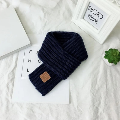 Μονόχρωμο πλεκτό μωρό μαντήλι Χειμερινό μαλακό ζεστό νεογέννητο παιδικό μαντήλι για μωρό κοριτσάκι παιδικό μαντήλι