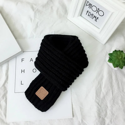 Μονόχρωμο πλεκτό μωρό μαντήλι Χειμερινό μαλακό ζεστό νεογέννητο παιδικό μαντήλι για μωρό κοριτσάκι παιδικό μαντήλι