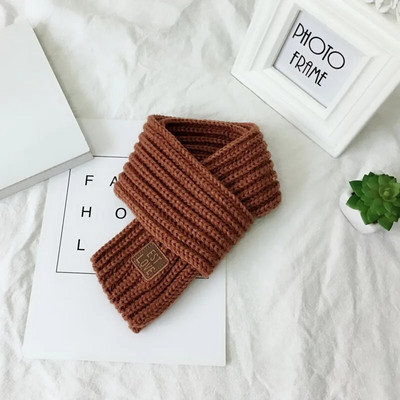 Μονόχρωμο πλεκτό μωρό μαντήλι Χειμερινό μαλακό ζεστό νεογέννητο παιδικό μαντήλι για μωρό κοριτσάκι παιδικό μαντήλι