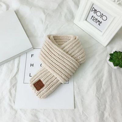 Μονόχρωμο πλεκτό μωρό μαντήλι Χειμερινό μαλακό ζεστό νεογέννητο παιδικό μαντήλι για μωρό κοριτσάκι παιδικό μαντήλι