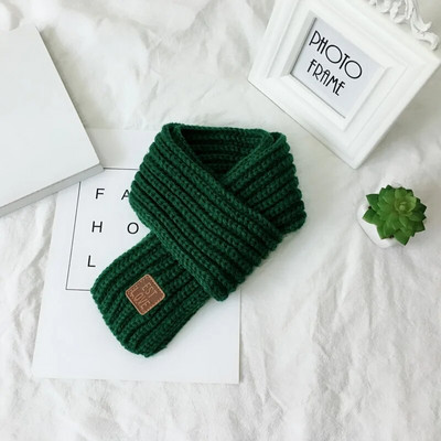 Μονόχρωμο πλεκτό μωρό μαντήλι Χειμερινό μαλακό ζεστό νεογέννητο παιδικό μαντήλι για μωρό κοριτσάκι παιδικό μαντήλι