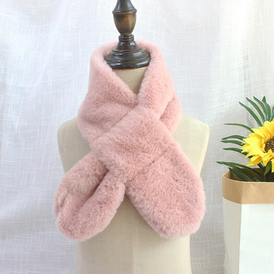 Lapsed Talvine Pehme Soe Sall Kunstküüliku karusnahast Ristkrae Sallid Lapsed Beebi Tüdruk Poiss Mood Sall Kael Soojem Kaelarätik