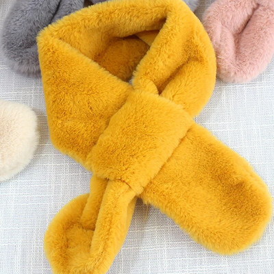 Lapsed Talvine Pehme Soe Sall Kunstküüliku karusnahast Ristkrae Sallid Lapsed Beebi Tüdruk Poiss Mood Sall Kael Soojem Kaelarätik