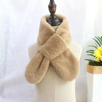 Lapsed Talvine Pehme Soe Sall Kunstküüliku karusnahast Ristkrae Sallid Lapsed Beebi Tüdruk Poiss Mood Sall Kael Soojem Kaelarätik