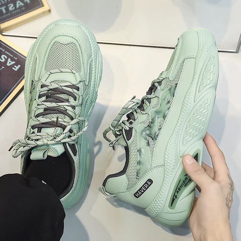 Pantofi cu șireturi Pantofi pentru bărbați, primăvară și toamnă, fund gros, gură mică, pantofi sport pentru bărbați, PU, vârf rotund, pantofi vulcanizați pentru bărbați