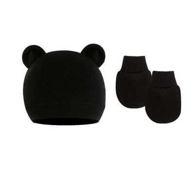 Νεογέννητο καπέλο φωτογραφίας με σετ γάντι Χαριτωμένο βαμβακερό μωρό μωρό μαντίλι Ζεστό γάντια φασολιών Newborn καπέλο αξεσουάρ Δώρο Dropship