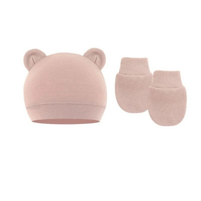 Νεογέννητο καπέλο φωτογραφίας με σετ γάντι Χαριτωμένο βαμβακερό μωρό μωρό μαντίλι Ζεστό γάντια φασολιών Newborn καπέλο αξεσουάρ Δώρο Dropship