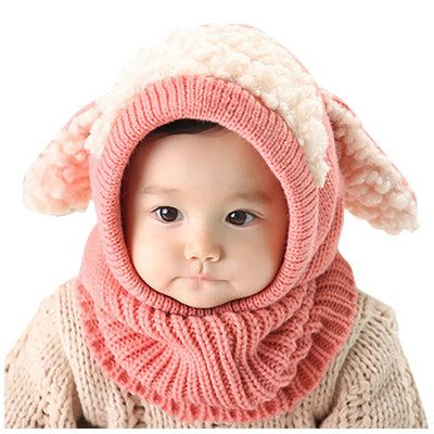 Pălărie din tricot, lână caldă, băieți, pălării, eșarfă pentru copii, șapci de iarnă, glugă, pălărie pentru copii, mănuși și pălării pentru fetițe.