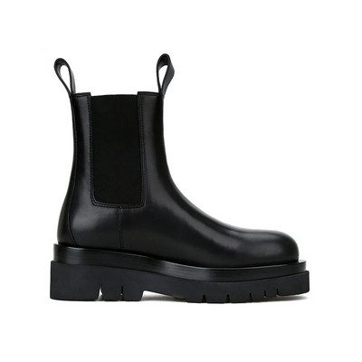 Γυναικείες κοντές μπότες σε στυλ Punk Fashion Slip On Platform Γυναικεία γοτθικά μποτάκια με χοντρό κάτω μέρος 2023 Comfort