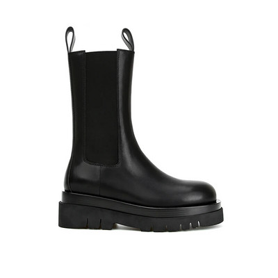 Γυναικείες κοντές μπότες σε στυλ Punk Fashion Slip On Platform Γυναικεία γοτθικά μποτάκια με χοντρό κάτω μέρος 2023 Comfort