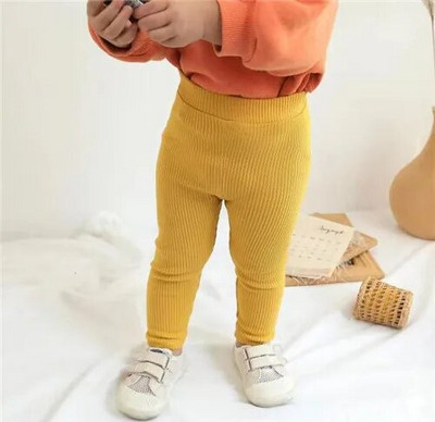 Noua sosire 0-4T Bebeluși Leggings Bumbac Pantaloni Mari Primăvară Toamnă Copii Fete Pantaloni Moda Pantaloni Lungi Solid Copii Tigaie