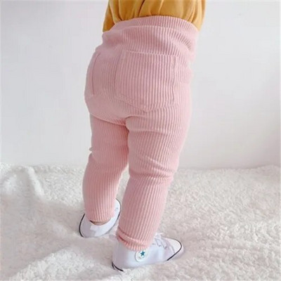 Noua sosire 0-4T Bebeluși Leggings Bumbac Pantaloni Mari Primăvară Toamnă Copii Fete Pantaloni Moda Pantaloni Lungi Solid Copii Tigaie