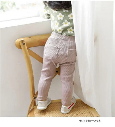 Noua sosire 0-4T Bebeluși Leggings Bumbac Pantaloni Mari Primăvară Toamnă Copii Fete Pantaloni Moda Pantaloni Lungi Solid Copii Tigaie