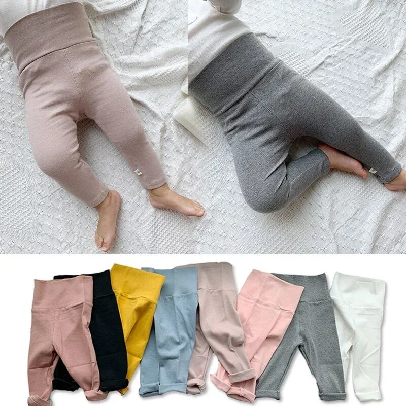 Toamnă, primăvară, jambiere pentru fetiță, bumbac, băieți, cu nervuri, lungime întreagă, sugari, haine pentru copii, pantaloni skinny, pantaloni casual pentru copii