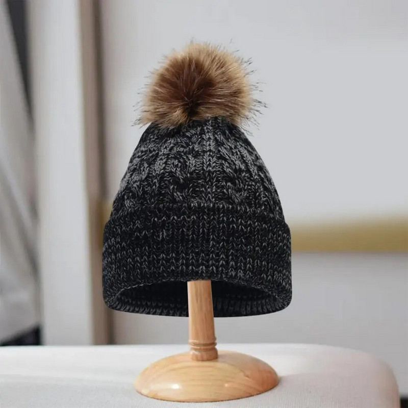 Warm Soft Beanie παιδικά πλεκτά γάντια χειμωνιάτικων καπέλων σετ κασκόλ Μαλακά ζεστά κομψά αξεσουάρ για πλήρη προστασία στο κρύο