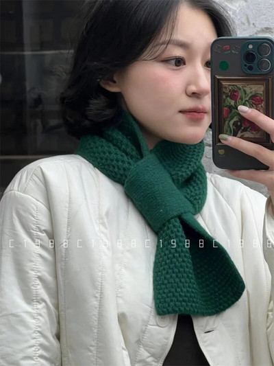 Eșarfă potrivită pentru familie, mamă, fată, băiat, toamnă, iarnă, tricotată caldă, guler încrucișat, inel pentru gât, eșarfe pentru copii, eșarfe noi sosiri