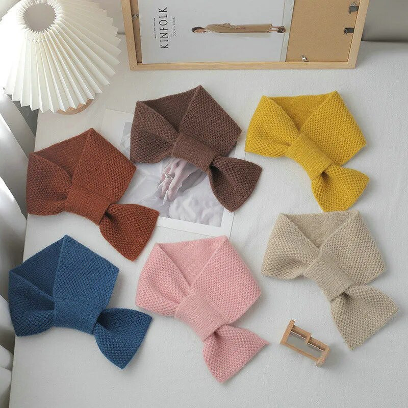 Eșarfă potrivită pentru familie, mamă, fată, băiat, toamnă, iarnă, tricotată caldă, guler încrucișat, inel pentru gât, eșarfe pentru copii, eșarfe noi sosiri