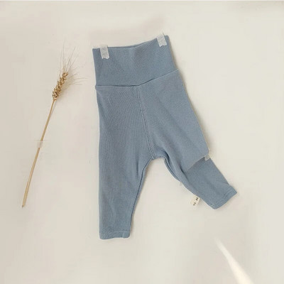 2023 Haine pentru nou-născut fete pantaloni cu talie înaltă sugari pantaloni comozi Pp toamnă băieți jambiere copii bebeluși pantaloni copii 0-3 t