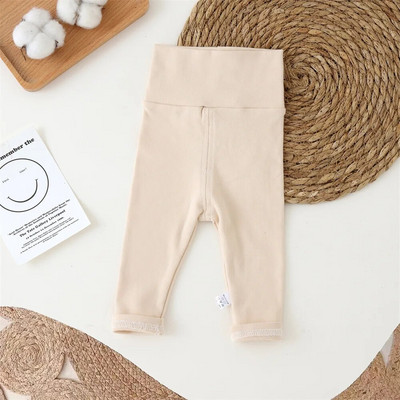 2023 Haine pentru nou-născut fete pantaloni cu talie înaltă sugari pantaloni comozi Pp toamnă băieți jambiere copii bebeluși pantaloni copii 0-3 t