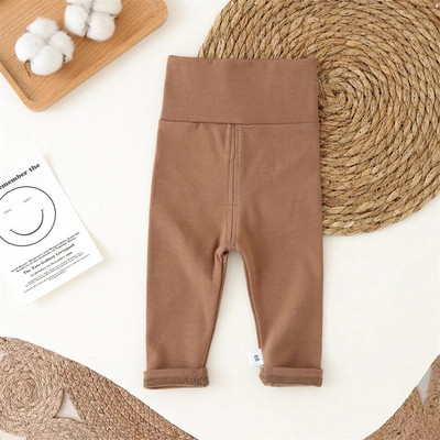 2023 Haine pentru nou-născut fete pantaloni cu talie înaltă sugari pantaloni comozi Pp toamnă băieți jambiere copii bebeluși pantaloni copii 0-3 t