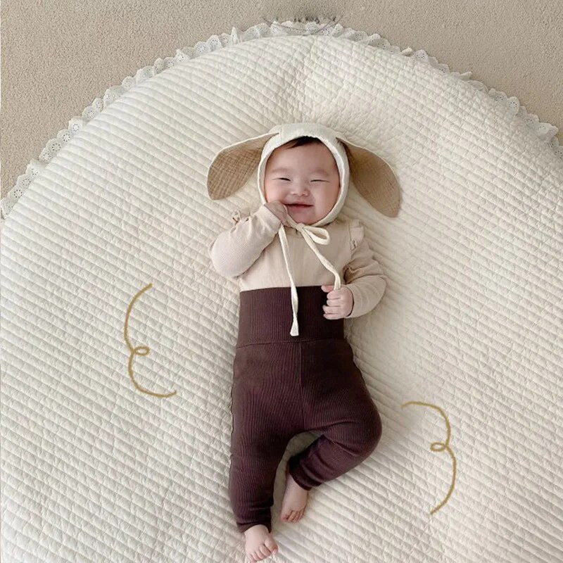 2023 Νεογέννητα Ρούχα Κοριτσίστικα Ψηλόμεση Παντελόνια Βρεφικά Άνετα Pp Παντελόνια Φθινοπωρινά Αγόρια Κολάν Παιδικά Βρεφικά Παιδικά Παντελόνια 0-3 Τ