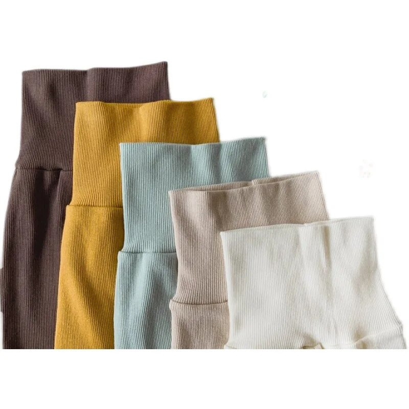 2023 Νεογέννητα Ρούχα Κοριτσίστικα Ψηλόμεση Παντελόνια Βρεφικά Άνετα Pp Παντελόνια Φθινοπωρινά Αγόρια Κολάν Παιδικά Βρεφικά Παιδικά Παντελόνια 0-3 Τ