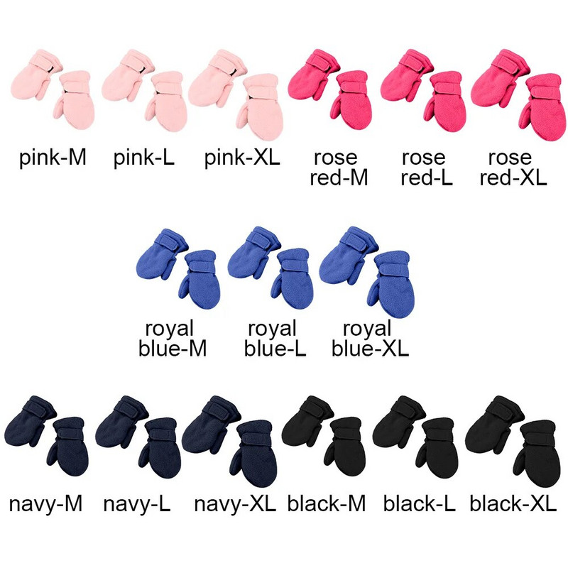 Βαμβακερά βελούδινα χοντρά ζεστά βρεφικά γάντια Winter Plus βελούδινα γάντια Παιδικά παιδικά κοραλλιογενή φλις γάντια για παιδιά 1-7 ετών