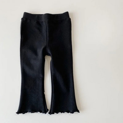 2023. aasta laste kevadsuvi tüdruk, kommivärvi, moodsad puidust kõrvad elastsed püksid vabaaja seljas retuusid õhukesed lasteriided