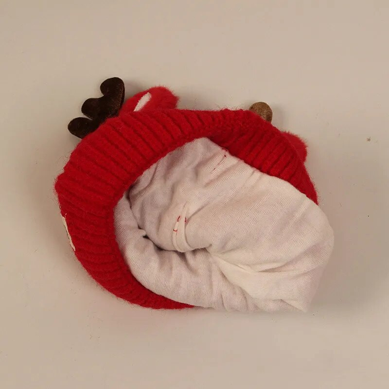 Karácsonyi baba sapka sál kesztyű szett szarvas gyerekek téli sapka nyak melegebb újévi ajándék gyerekeknek sapka lányoknak fiúknak