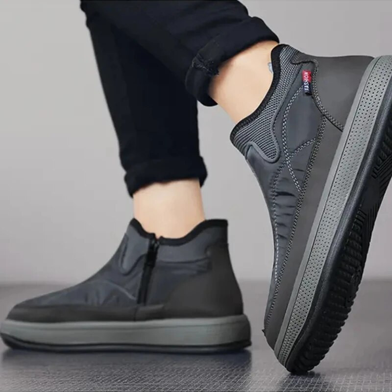 Μόδα Χειμερινά ανδρικά μποτάκια Soft Keep Warm Snow Boots Ανδρικά αντιολισθητικά βαμβακερά μποτάκια εξωτερικού χώρου για ζευγάρια Υψηλής ποιότητας χειμερινά παπούτσια