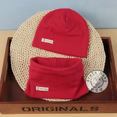 2 τμχ/σετ Ζεστό και άνετο παιδικό πλεκτό σετ κασκόλ και γάντια με κασκόλ για το Φθινόπωρο και το Χειμώνα Παιδικό Σετ Καπέλων και Κασκόλ 2023