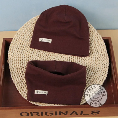 2 τμχ/σετ Ζεστό και άνετο παιδικό πλεκτό σετ κασκόλ και γάντια με κασκόλ για το Φθινόπωρο και το Χειμώνα Παιδικό Σετ Καπέλων και Κασκόλ 2023